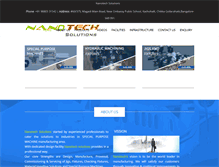 Tablet Screenshot of nanotechsolutions.in